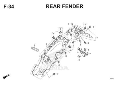 F34 Rear Fender Thumb