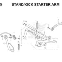 F35 Stand Kick Starter Arm Thumb