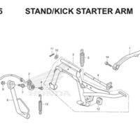 F35 Stand Kick Starter Arm Thumb