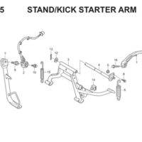F35 Stand Kick Starter Arm Thumb
