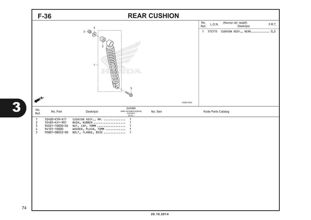 F36 Rear Cushion