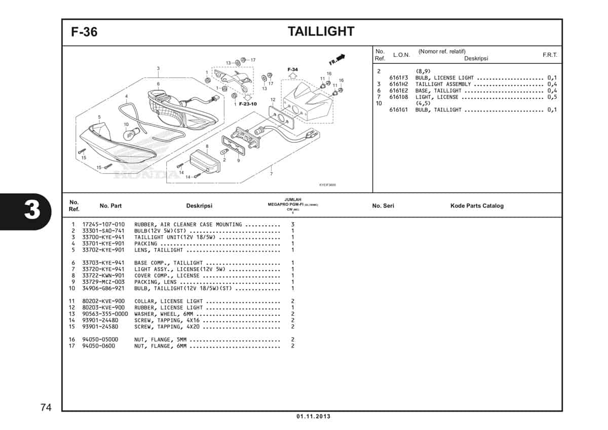  F36 Taillight