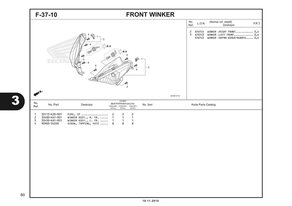  F37 10 Front Winker