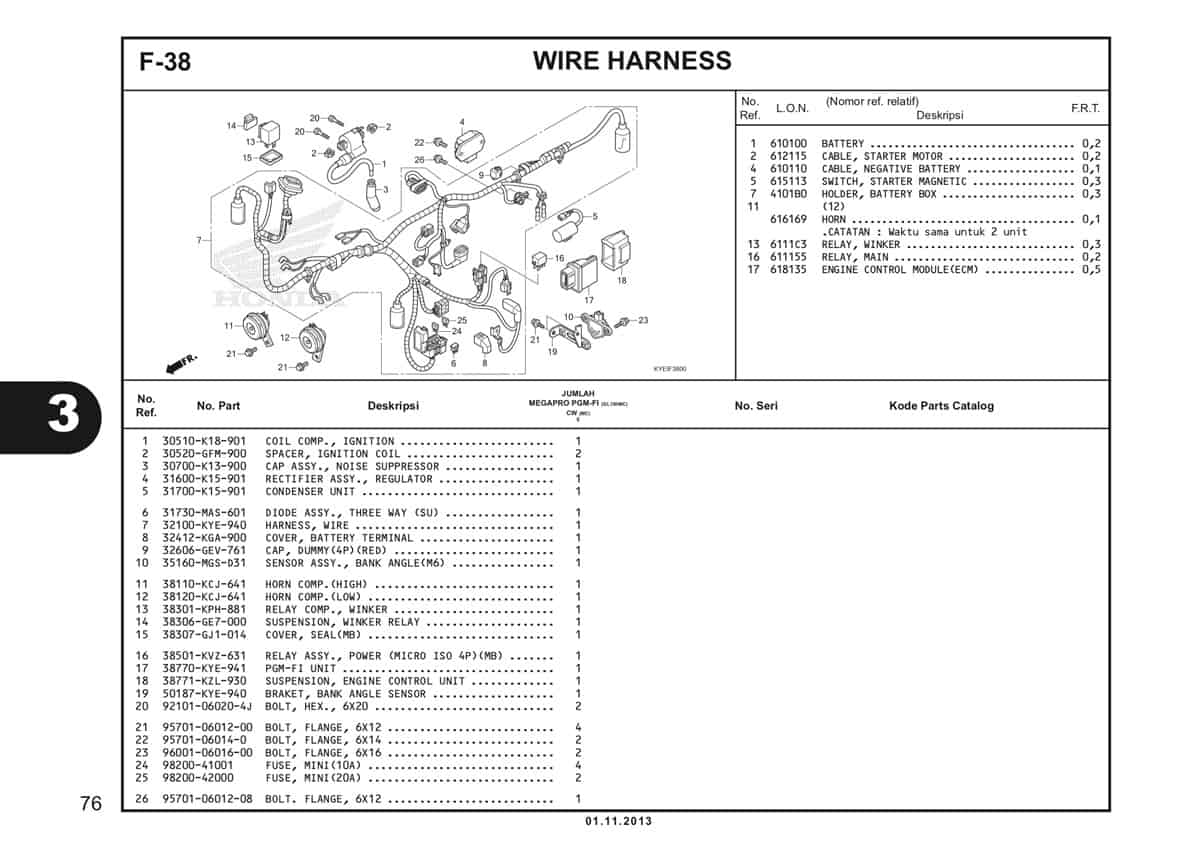  F38 Wire Harness