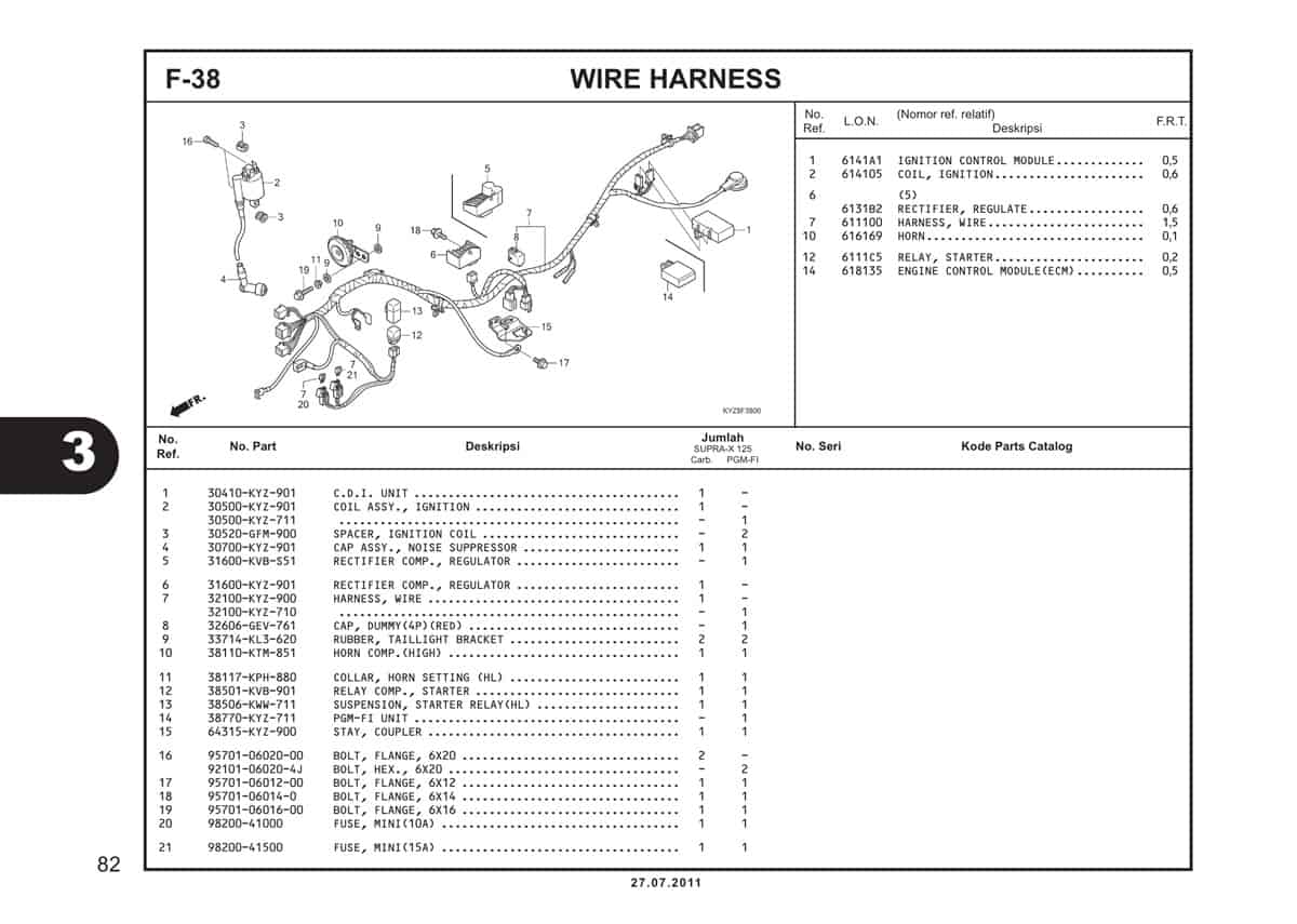  F38 Wire Harness