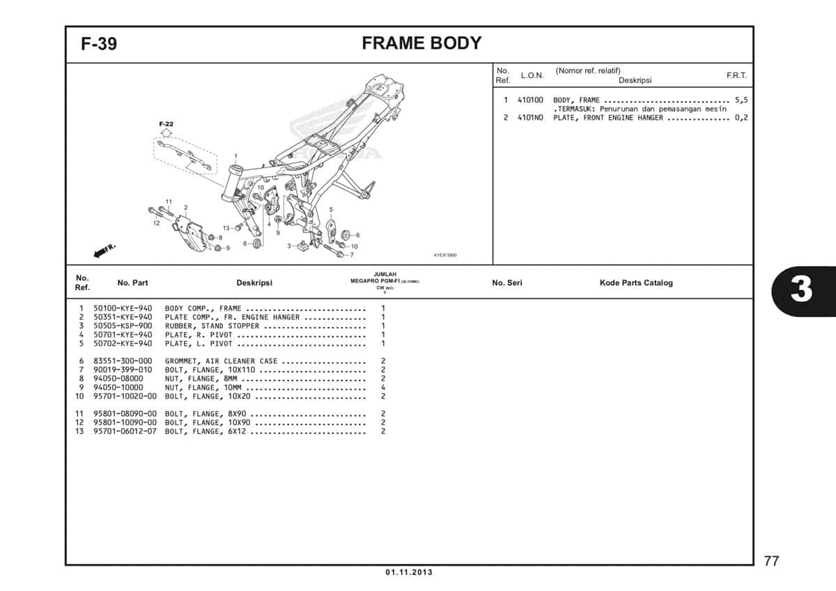  F39 Frame Body