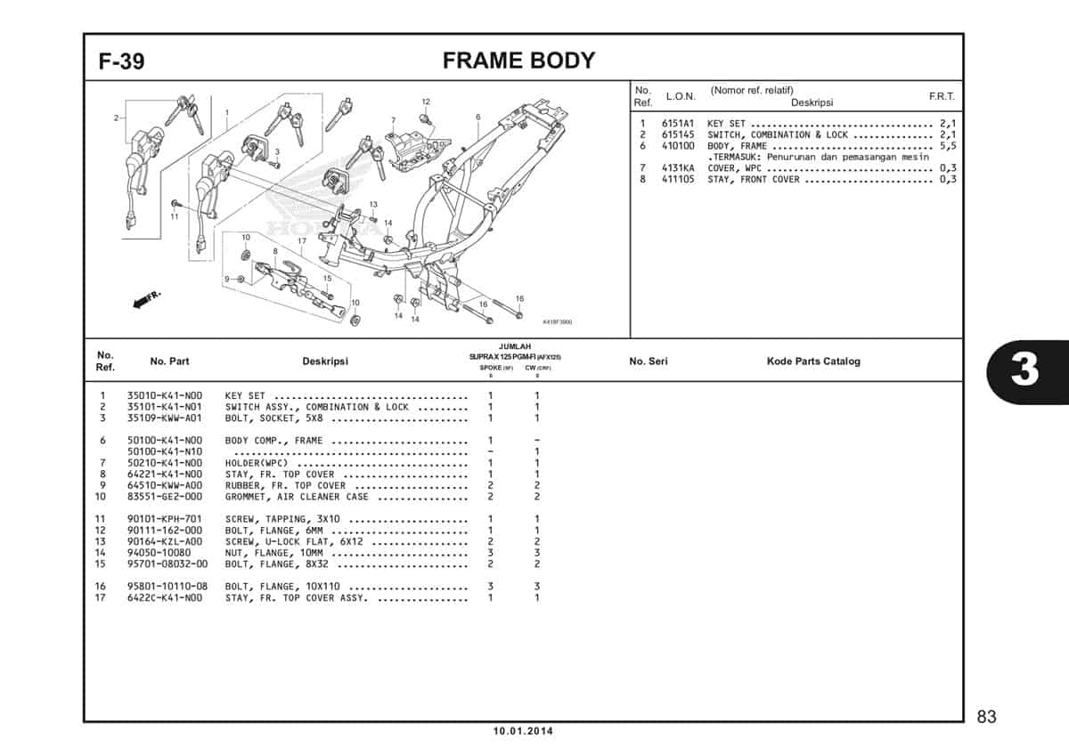  F39 Frame Body