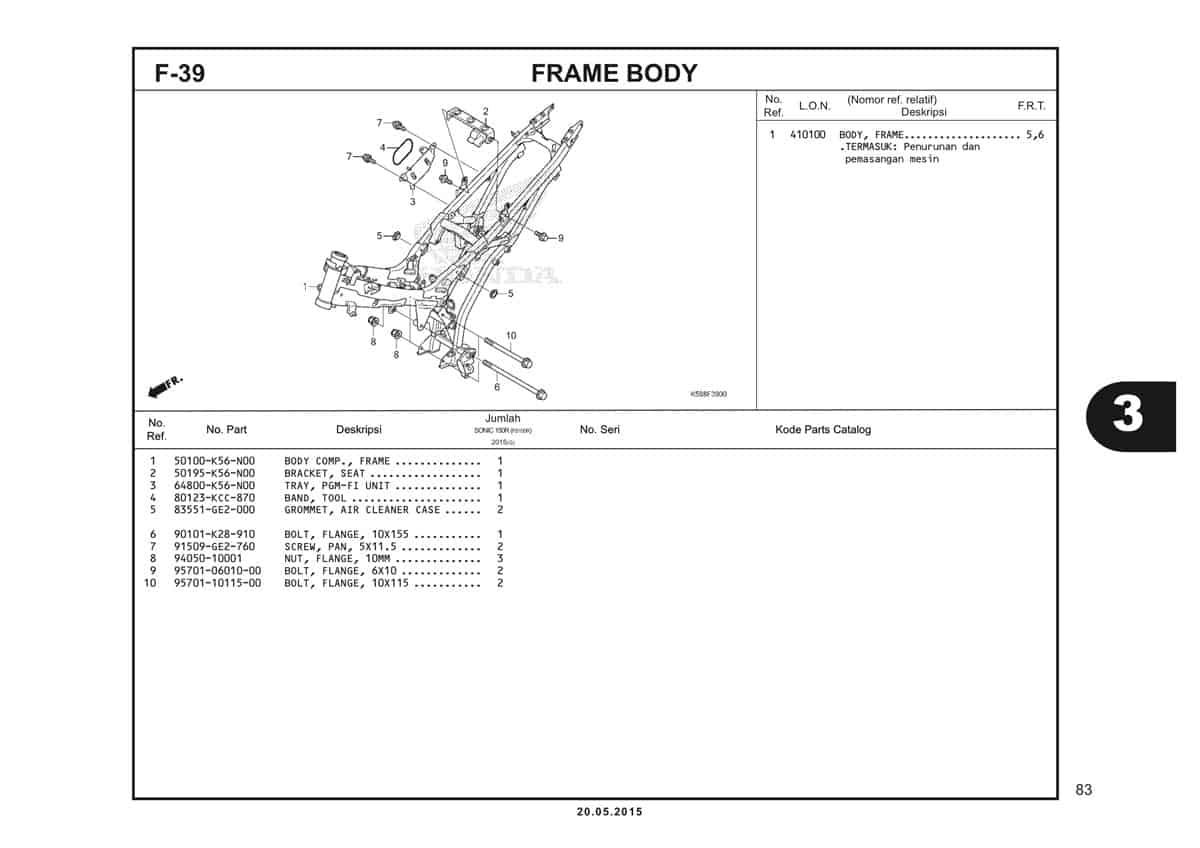  F39 Frame Body