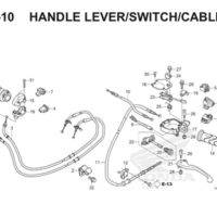 F4 10 Handle Lever Switch Cable Thumb