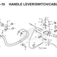 F4 10 Handle Lever Switch Cable Thumb