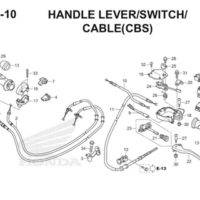 F4 10 Handle Lever Switch Cable Thumb