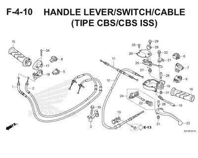 F4 10 Handle Lever Switch Cable Thumb