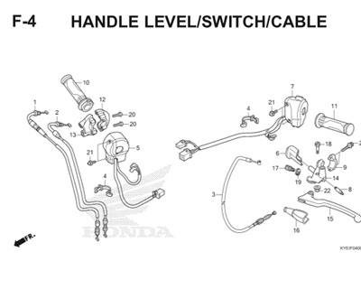 F4 Handle Level Switch Cable Thumb