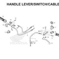 F4 Handle Lever Switch Cable Thumb