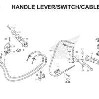 F4 Handle Lever Switch Cable Thumb