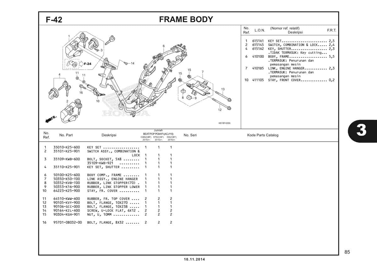  F42 Frame Body