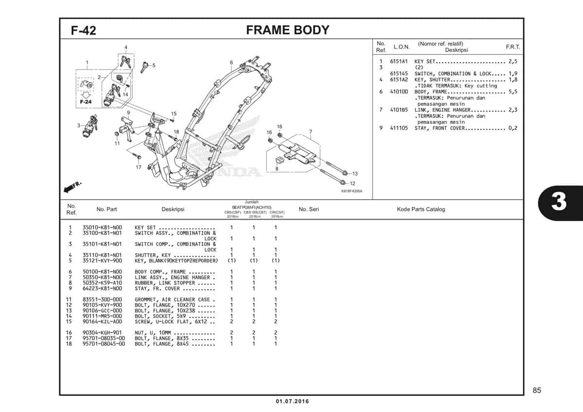  F42 Frame Body