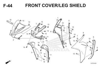 F44 Front Cover Leg Shield Katalog Blade K47 Thumb