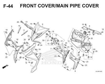 F44 Front Cover Main Pipe Cover Thumb