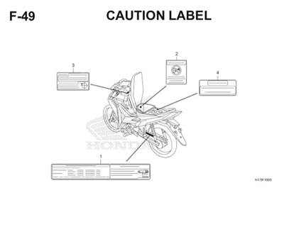 F49 Caution Label Katalog Blade K47 Thumb