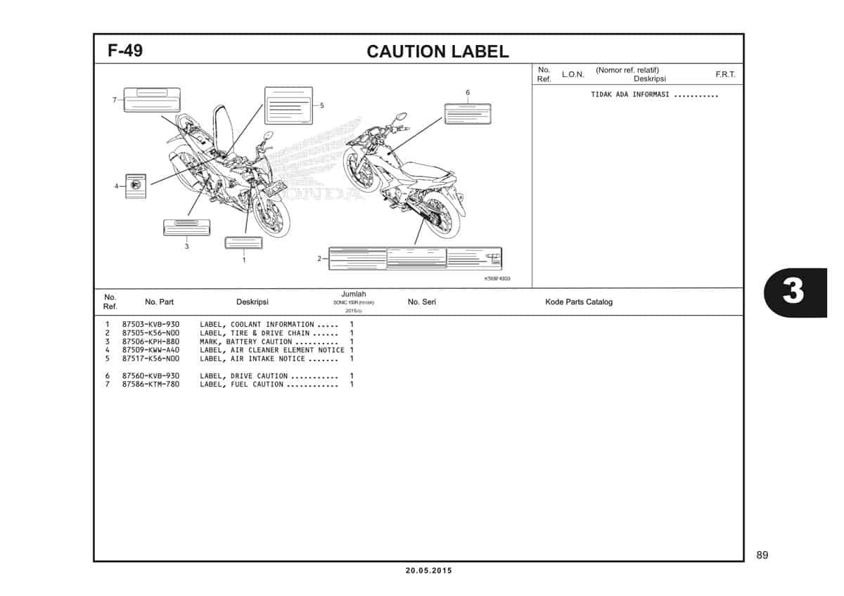 F49 Caution Label