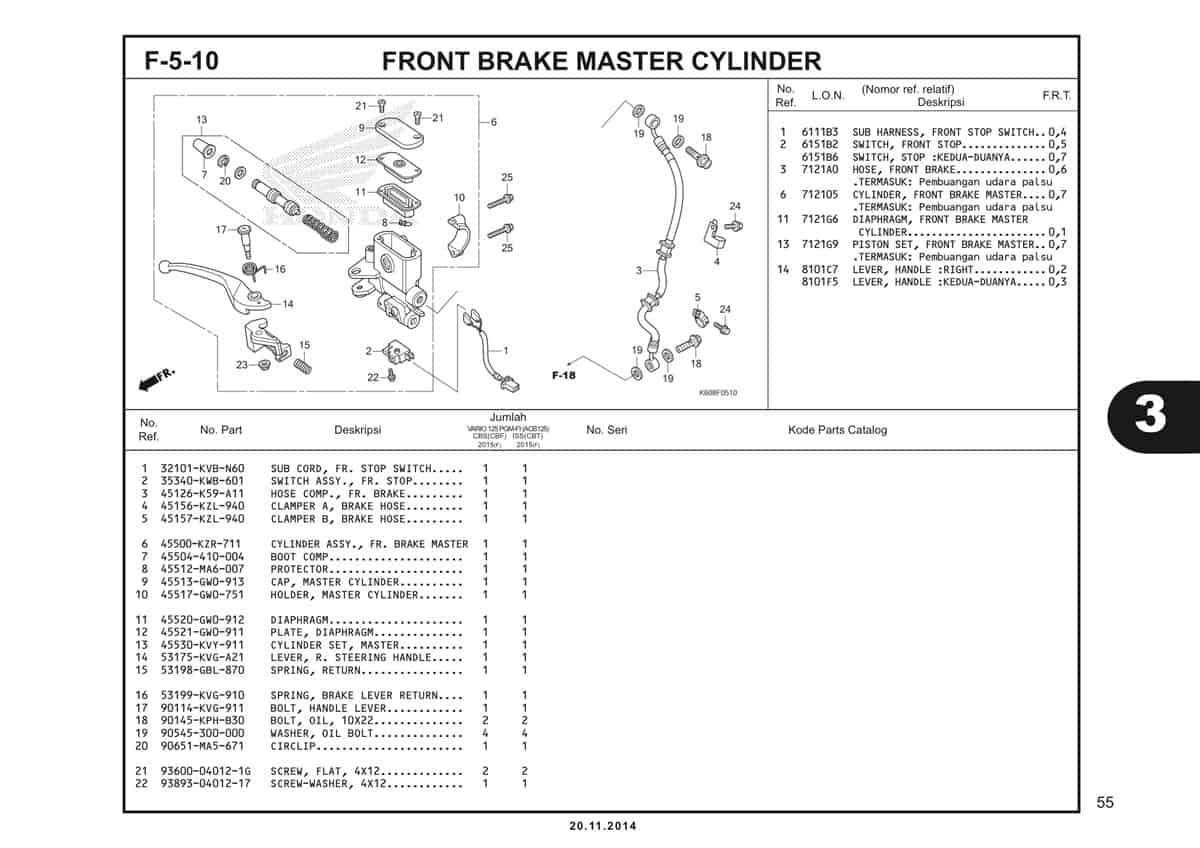  F5 10 Front Brake Master Cylinder 1