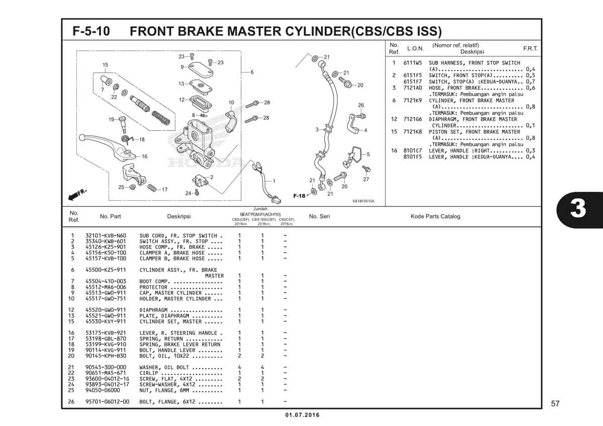 F5 10 Front Brake Master Cylinder 1