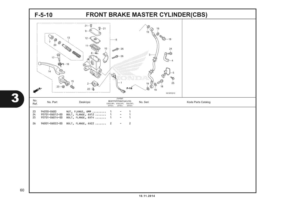  F5 10 Front Brake Master Cylinder 2