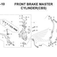 F5 10 Front Brake Master Cylinder Thumb