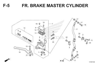 F5 Front Brake Master Cylinder Thumb