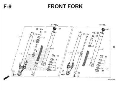 F9 Front Fork Thumb