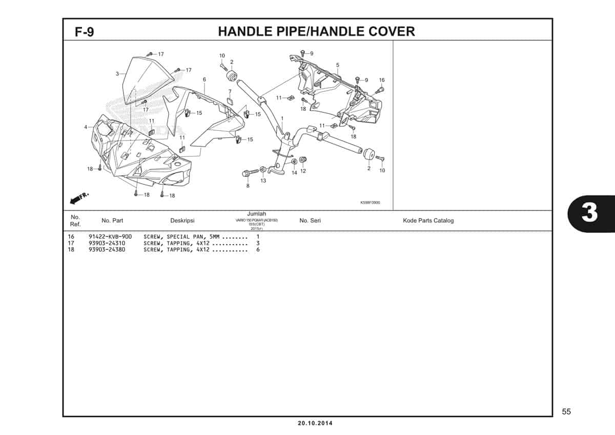  F9 Handle Pipe Handle Cover 2