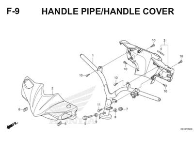 F9 Handle Pipe Handle Cover Thumb