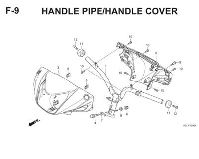 F9 Handle Pipe Handle Cover Thumb