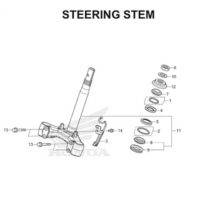F9 Steering Stem Thumb