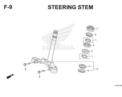 F9 Steering Stem Thumb