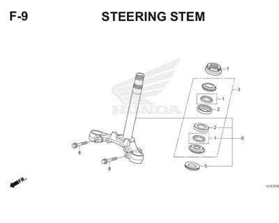 F9 Steering Stem Thumb