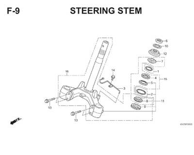 F9 Steering Stem Thumb