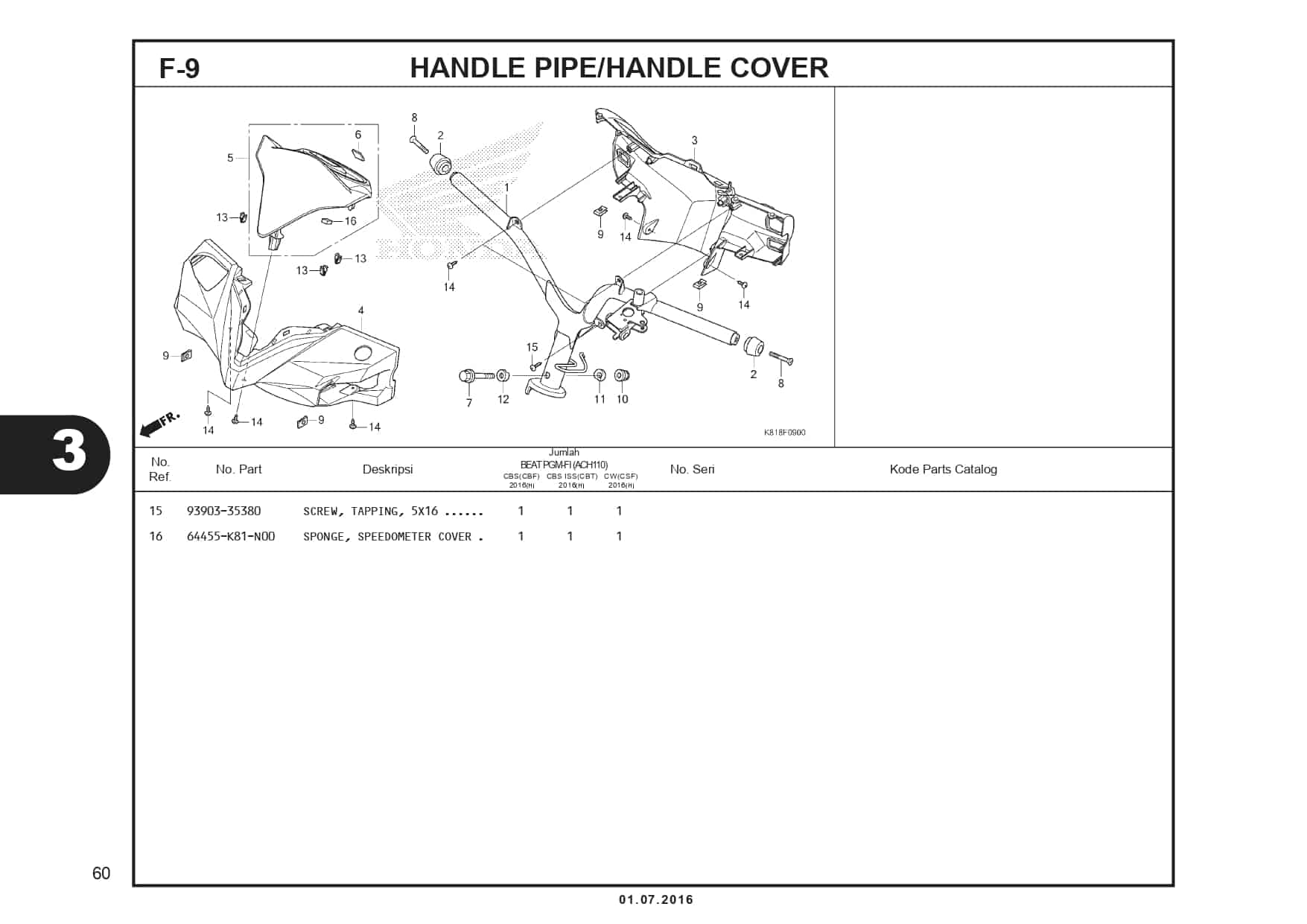 F9 - Handle Pipe/Handle Cover