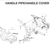 F9 – Handle Pipe/Handle Cover – Katalog Honda BeAT POP eSP K61