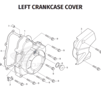 E10 – Left Crankcase Cover – Katalog Honda Revo FI K03