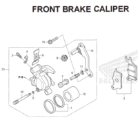 F12 – Front Brake Caliper – Katalog Honda Revo FI K03