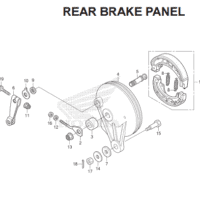 F18 – Rear Brake Panel – Katalog Honda Revo FI K03