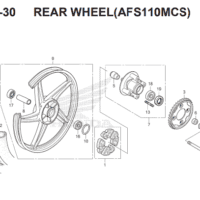 F19 – 30 Rear Wheel – Katalog Honda Revo FI K03