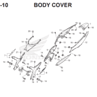 F23 – 10 – Body Cover – Katalog Honda Revo FI K03