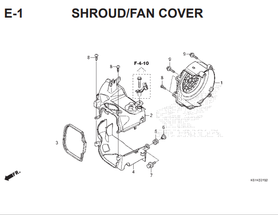 E-1 Shroud / Fan Cover – Katalog Honda BeAT Street eSP K81 Screenshot 2026-03-06 082708