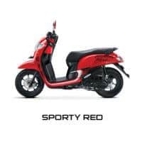 New Honda Scoopy Sporty Red