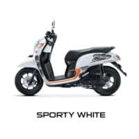 New Honda Scoopy Sporty White