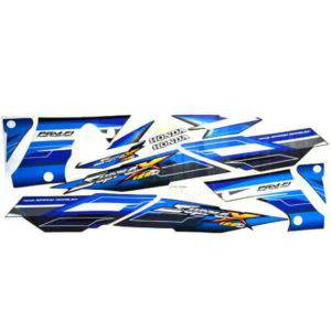 Sticker Body Kiri Kanan Black Blue – Supra X 125 FI Stripe Black Blue L & R 871X0KTM780ZB