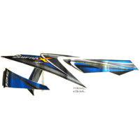 Sticker Body Kanan Black Blue - Supra X 125
